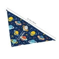 thumbnail image 3 of Disketp Planets and Stars Dog Bandanas 1PC Triangle Adjustable Puppy Bandana Bib Handkerchief for Large Medium Girl Dogs Pets Gift, 3 of 6