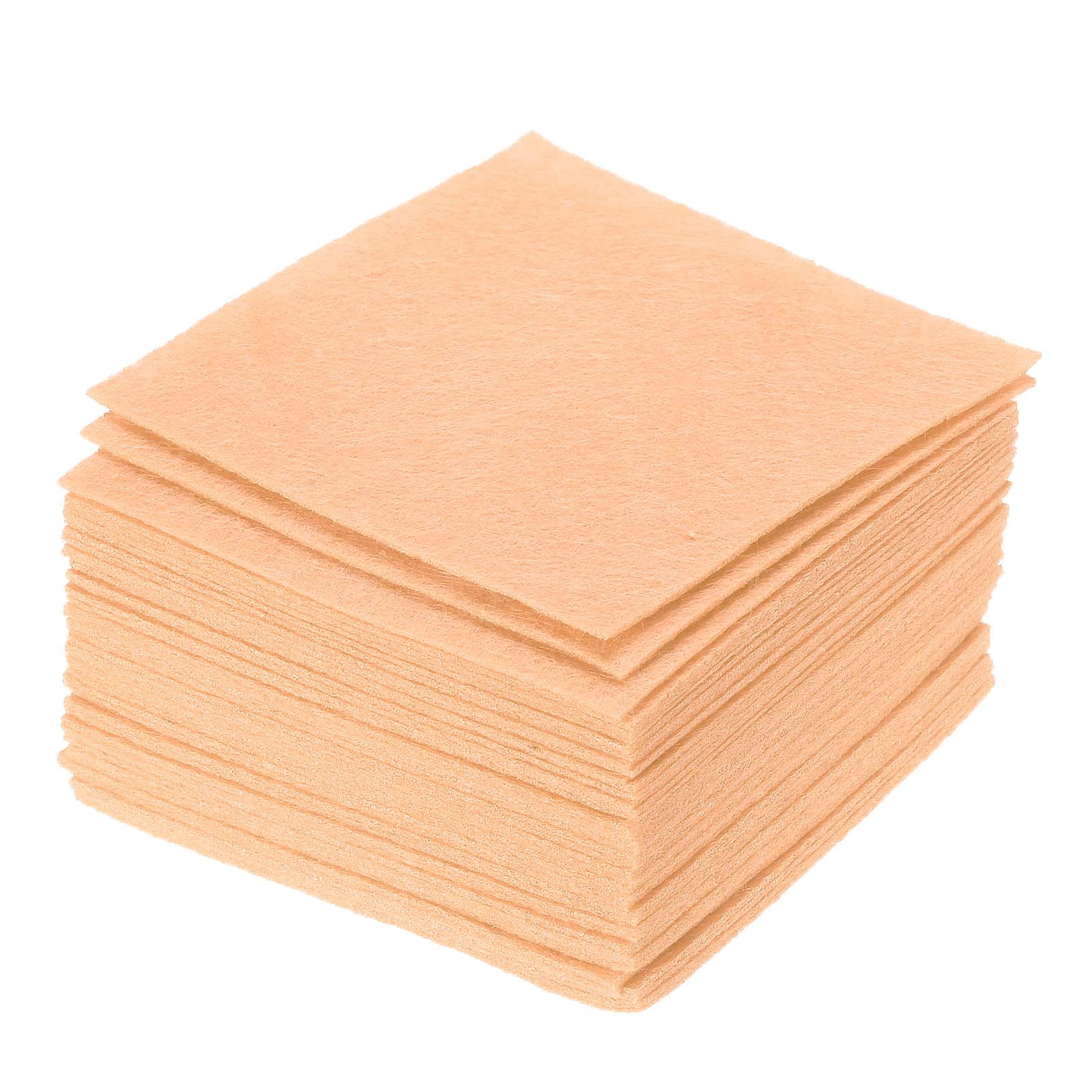 Feuilles de Feutre Doux Tissu Beige 4 Pouces x 4 Pouces 42 Pcs