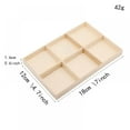 thumbnail image 2 of acdanc Hamlinson Ornaments Wood Tray 6 Grids Wooden Storage Organizer Box Small Wood Drawer Organizer Boxes Jewelry Tray, Display Trays for Christmas Decorations Handmade Wood Chips DIY Accessories, 2 of 7