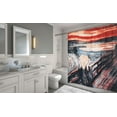 thumbnail image 2 of Live Life Heavy Weight Fabric Shower Curtain (70" x 72") - The Scream, 2 of 2