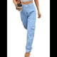 thumbnail image 2 of Pantalones Cargo de Cintura Alta para Mujer, Pantalones Casuales de Pierna con 6 Bolsillos. Azul Vaquero S, 2 of 8
