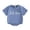 Blue-02, variant on Baby Boys' Bodysuits Exquisite Letter Print Short Sleeve Crew Neck Embroidery Bodysuit Summer Outdoor Daily Outfit