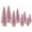 Pink, variant on 8Pcs Orange Bottle Bursh Trees, Mini Artificial Christmas Tree Frosted Sisal Trees with Wooden Base Vintage Mini Xmas Tree for Christmas New Year Winter Holiday Party Home Table Craft Decor