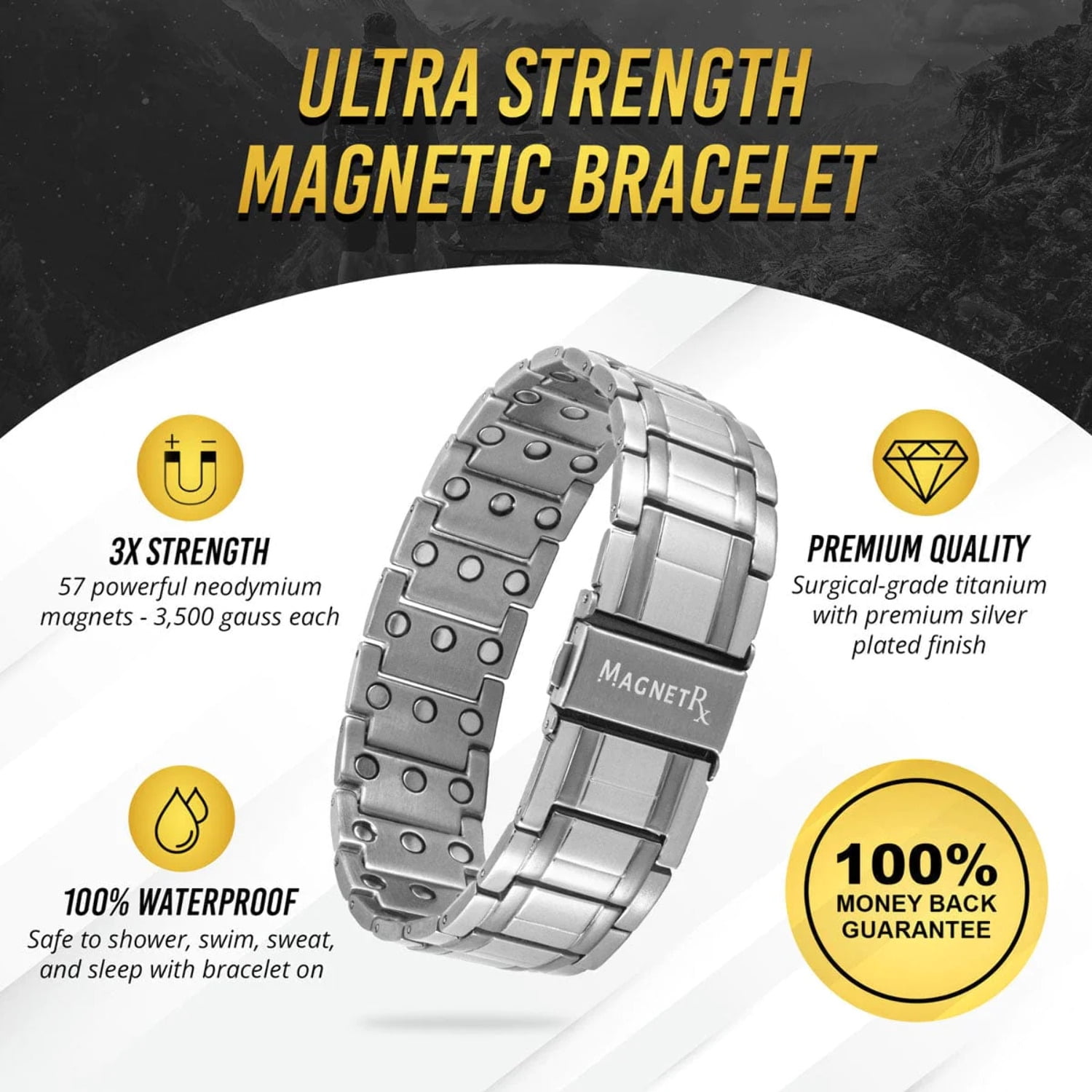 1pc Copper Magnetic Bracelets Powerful Magnets Men Effective Natural  Handmade Copper Bracelets - Health & Household - Temu