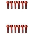 thumbnail image 4 of ziyahi Lot de 6 Vis de Potence de Vélo en Acier Inoxydable Ressorts Hexagonaux Pièces de Rechange Rouge M6 2Ensemble, 4 of 6