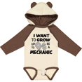 thumbnail image 3 of Inktastic I Want To Grow up To Be a Mechanic Boys or Girls Long Sleeve Baby Bodysuit, 3 of 5