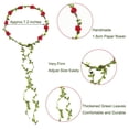 thumbnail image 2 of 15 PCS Assorted Colored Flower Crown Wreath Headband Garland Multicolor Headbands Floral Headpiece for Wedding Festival, 2 of 5