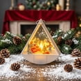thumbnail image 2 of Clearance Under $10 LED Triangular Wind Light – Set of 3 Battery-Operated Flameless Christmas Candles with Warm Glow for Holiday Tabletop, Mantel & Party Decor, Style A, 2 of 5