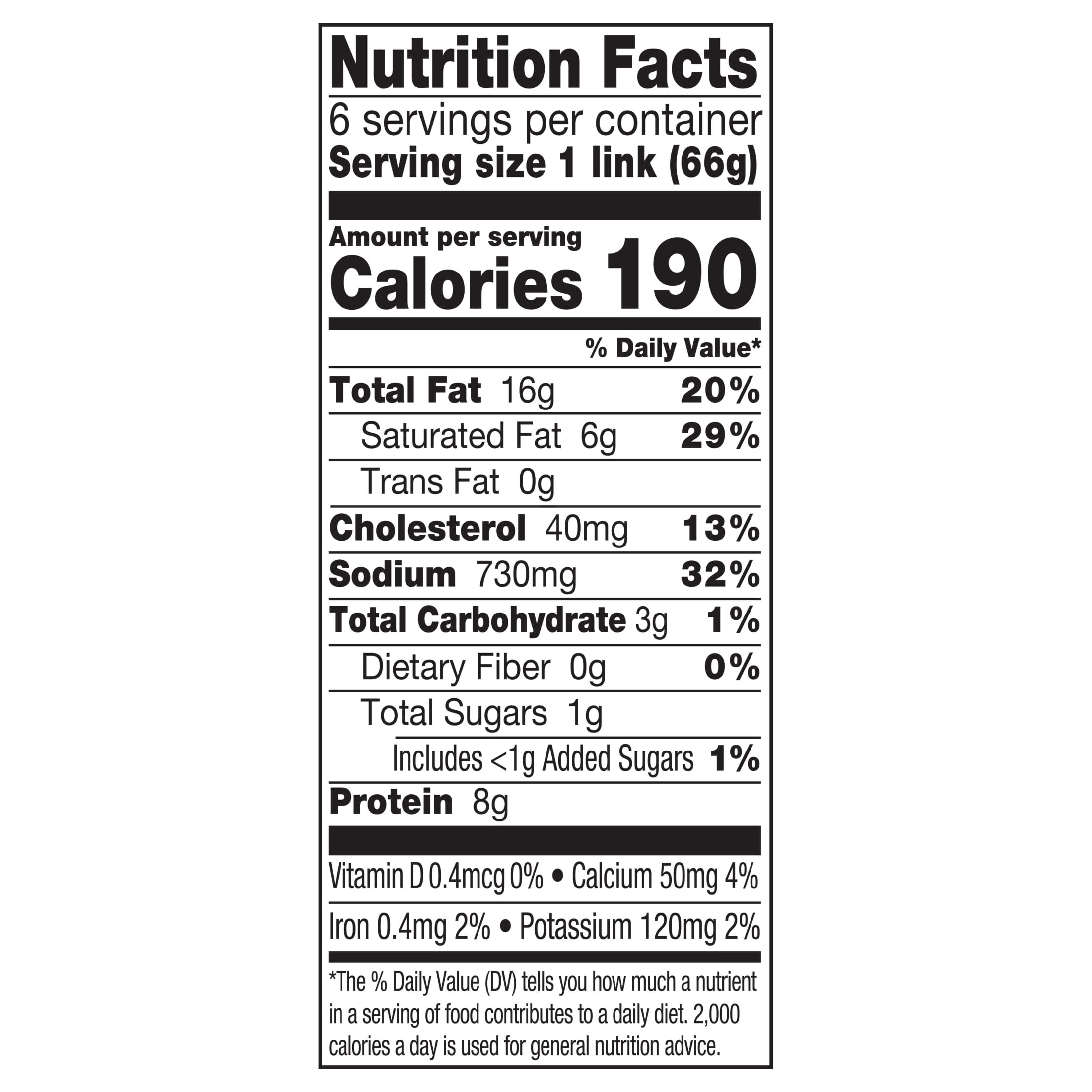 Johnsonville Cooked Queso Blanco Pork Sausage Links 14oz Package