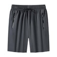 thumbnail image 5 of EOYWHK Running Shorts Men with Pockets Elastic Waist Beach Jogging Shorts Men Soft Lightweight Breathable Hiking Shorts for Men Gray, Size L, 5 of 5