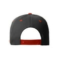thumbnail image 2 of Daxton Classic Snapback 3D Alphabet A to Z Numbers Embroidered Initials Letters Flat Bill Cap - Black Red Hat, Letter Q, 2 of 2