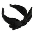 thumbnail image 5 of Unique Bargains 1 Pc Double Layered Bow Knot Headband Hairband for Women Black 2.6 Inch Wide, 5 of 7