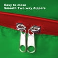 thumbnail image 5 of 2-Pack Holiday Storage Bag 36-Inch, Green Zippered Organizer for Wreaths, Garlands, Ornaments & Christmas Lights, 5 of 8