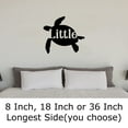 thumbnail image 2 of Sea Turtle Little Family Toddler Young Love Water Ocean Tropical Wall Decals for Walls Peel and Stick wall art murals Black Medium 18 Inch, 2 of 2