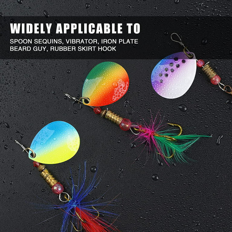 20Pcs Spinner Blades Fishing Spinnerbait blades for Lure Making Walleye Rig  Bass Spinner lure Blades fishing accessories