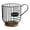 Black, variant on wutoase Metal Wire Cup Storage Basket with Wooden Base, Coffee Mug Shape Hollow Out Organizer for Home Cafe Bar Kitchen Decor