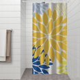 thumbnail image 2 of Yellow Floral and Petal Pattern Shower Curtain 36"x72" ,Bathroom Decorative Shower Curtains Set with 12 Hooks,Modern Waterproof Washable Shower Curtain, 2 of 6