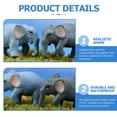 thumbnail image 2 of LULULION 10Pcs Realistic Elephant Figurines Assorted Color for Home and Garden Decor, 2 of 8