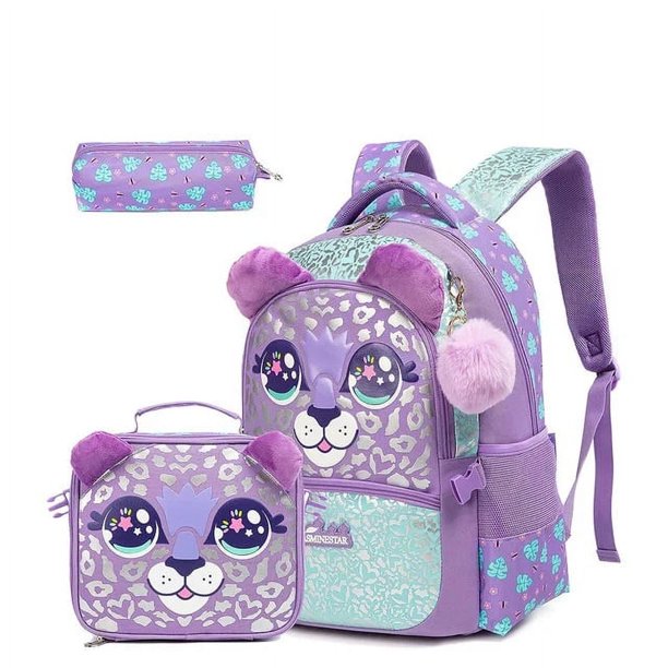 2023 NEW Unicorn Kids Backpacks for Girls School Bag with Lunch Box School Bags for Girls Set Cute Bookbag Mochilas Escolares
