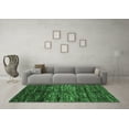 thumbnail image 3 of Ahgly Company Indoor Square Abstract Emerald Green Contemporary Area Rugs, 7' Square, 3 of 4