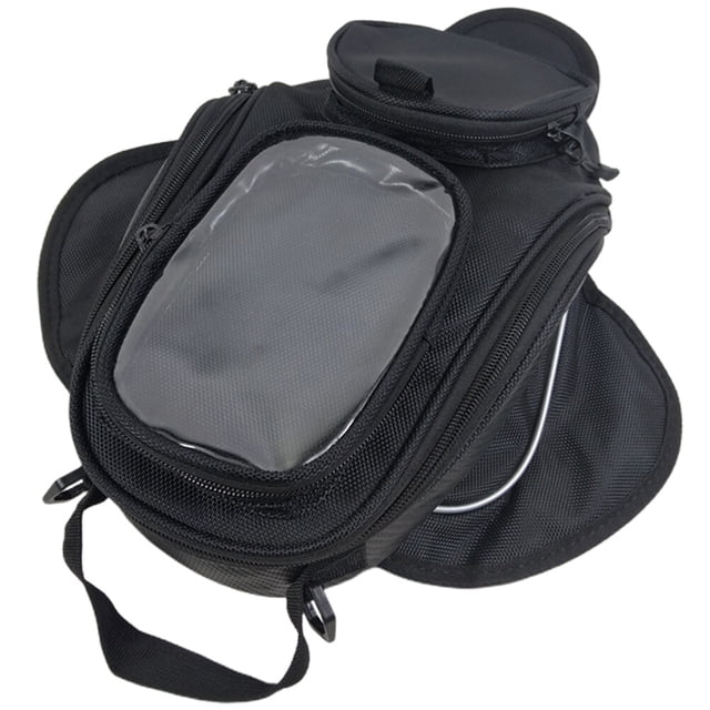 Shisuyan Magnetic Fuel Tank Carrier Bag Motorcycle Storage Bag Package Organizer (Black)
