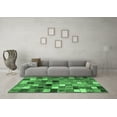 thumbnail image 3 of Ahgly Company Indoor Round Abstract Emerald Green Contemporary Area Rugs, 7' Round, 3 of 4