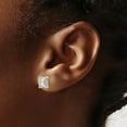 thumbnail image 3 of Auriga Fine Jewelry 14K Yellow Gold 3 cwt. Emerald Lab Grown Diamond Stud Post Earrings For Women (Clarity -VS/SI, Color -DEF), 3 of 5