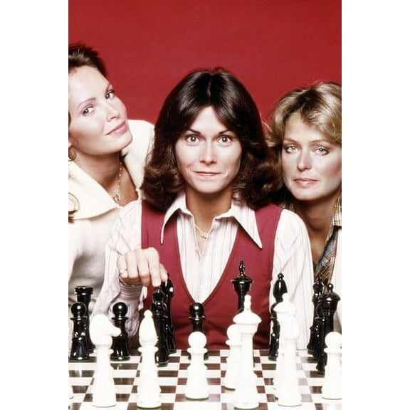 Farrah Fawcett Kate Jackson Jaclyn Smith Charlies Angels Chess 24x36 Poster