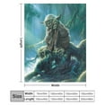 thumbnail image 3 of Yoda Blanket, Super Soft Cozy Flannel Throw Blanket Bedding Gifts for Kids Adults, Warm Fleece Blankets for Sofa Couch Chair Bed Living Room, 3 of 8