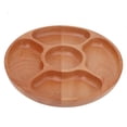 thumbnail image 2 of Plato dividido de madera, plato dividido redondo para alimentos con forma redonda de madera, plato dividido para aperitivos, diseño de última generación Jadeshay A, 2 of 8