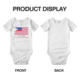 thumbnail image 3 of Proud to Be Filipino American Flag Baby Bodysuit Newborn Clothes Outfits (White, 18-24 Months), 3 of 5