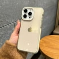thumbnail image 5 of for iPhone 15 Pro Max Phone Case 6.7 inch, Aesthetic Trendy for Women Girls, Shockproof Transparent Soft TPU Beige, 5 of 6