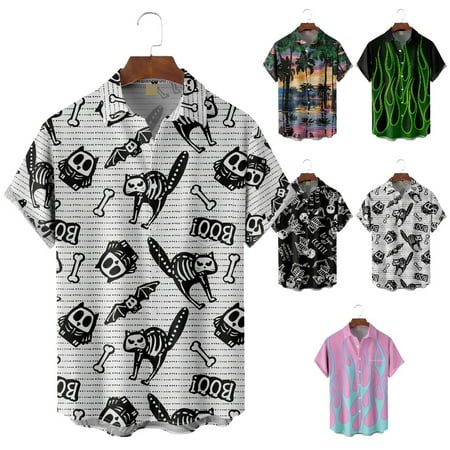 

Big & Tall Men Crewneck Tees with Chest Pocket Party Clothing Plus Size Men