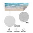 thumbnail image 6 of Teal Blue Water Ripple Front Door Mat Ocean Beach Summer Coastal Scenery Welcome Doormat Indoor Outdoor Entrance Floor Mat Non-Slip Washable Runner Rug for Front Porch Decor 18x47 Inch, 6 of 6