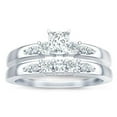 thumbnail image 1 of 2.00 Carat Classic Moissanite Bridal Set on 10k White Gold, 1 of 3