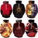 thumbnail image 2 of Naruto Anime Cartoon Hoodie Uzumaki Naruto Cosplay Akatsuki Uchiha Itachi Full-Size Sweatshirt 3D Printed Hooded Sweater CoatXXL(80-85kg) Gao Jinjia LED, 2 of 2