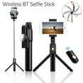 thumbnail image 2 of Trépied Perche à Selfie K10 Générique Réglable avec Support Rotatif à 360°, Design Compact et Portable, Noir/blanc, Matériau en Acier Inoxydable et ABS, Longueur 7,64 Po-27,6 Po, Miroir HD, Silicone Antidérapant, 2 of 7