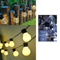 thumbnail image 3 of 3.8 meters 10 lights Cadena de luces LED con energía solar - Luces de patio impermeables - Cadena de luces duraderas para exterior, porche, 3 of 5