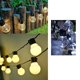 thumbnail image 3 of 3.8 meters 10 lights Cadena de luces LED con energía solar - Luces de patio impermeables - Cadena de luces duraderas para exterior, porche, 3 of 5