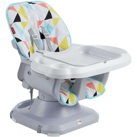 Fisher-Price SpaceSaver Adjustable High Chair, (Best Toys To Help Baby Sit Up)