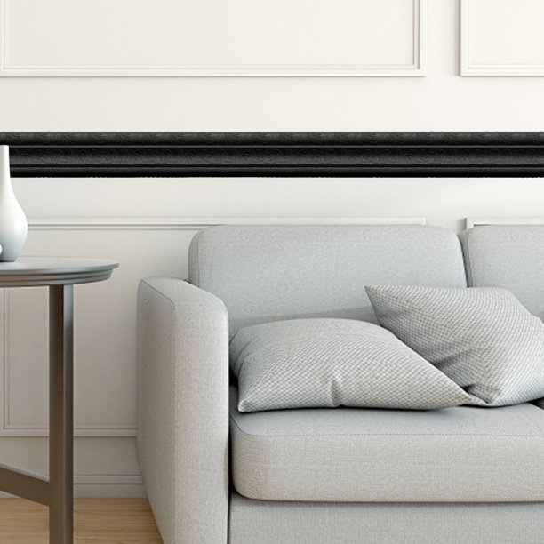 Fiudx Vinilos Decorativos Para Salón Línea De Cintura Autoadhesiva, Línea De Rodapié, Espuma Para Techo, Tv, Fondo, Marco De Pared, Colisión, Línea De Esquina Interior, Pegatina De Dado Ofertas Del D