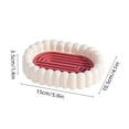 thumbnail image 3 of Jabonera con bandeja de drenaje | Soporte para jabón con ranuras | Evita la acumulación de agua y que el jabón se empape | Organizador de encimera para baño, 3 of 6