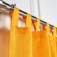 thumbnail image 7 of The Art Box Tab Top Cotton Window Curtain Panel Set, Farmhouse Home Decor Curtains for Bedroom Living Room, 2 Piece, Yellow, 52"w x 36"l in, 7 of 7