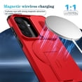 thumbnail image 2 of Funda para Samsung Galaxy S26 Ultra 5G con Soporte de Plegado Invisible, Carga Inalámbrica Magnética Segura, Carcasa Deslizante para Cámara, Funda Protectora Resistente a Prueba de Golpes y Caídas, 2 of 10