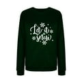 thumbnail image 5 of Let it Snow Womens Trendy Sweatshirts Casual Crewneck Pullover Tops Cute Snowflake Graphic T Shirts, 5 of 5