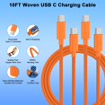 thumbnail image 4 of Cargador FUHAYA 40W USB-C de carga rápida con cable de 3 m para iPhone 17, 4 of 7