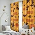 thumbnail image 5 of Blackout Kids Curtains,Halloween Trick or Treat Witchy Elements Childrens Insulated Curtains Set Of 2,Bedroom Essentials,Toddler Room Decor 52x84in(132x213cm), 5 of 5