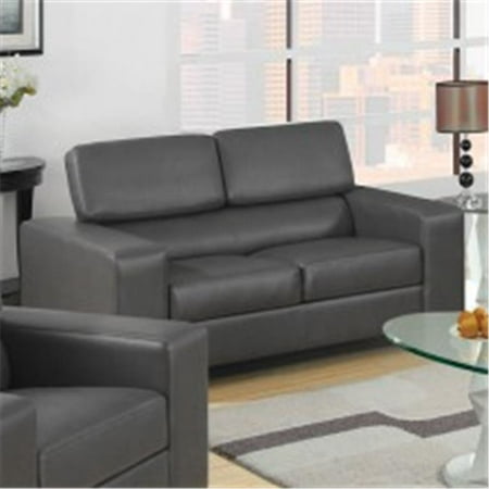 Furniture Of America Idf 6336wh L Makri White Bonded Leather Love Seat