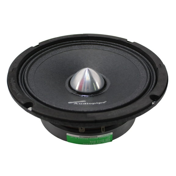Audiopipe Low Mid Frequency Loudspeaker 6" 200W Max Each - Silver Bullet Dust Cap