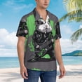 thumbnail image 3 of Pofeuu Rock Guitar Guinea Pig Print Hawaiian Shirt for Men Sleeves Casual Button Down Summer Beach Dress Shirts T-Shirts,Medium, 3 of 7